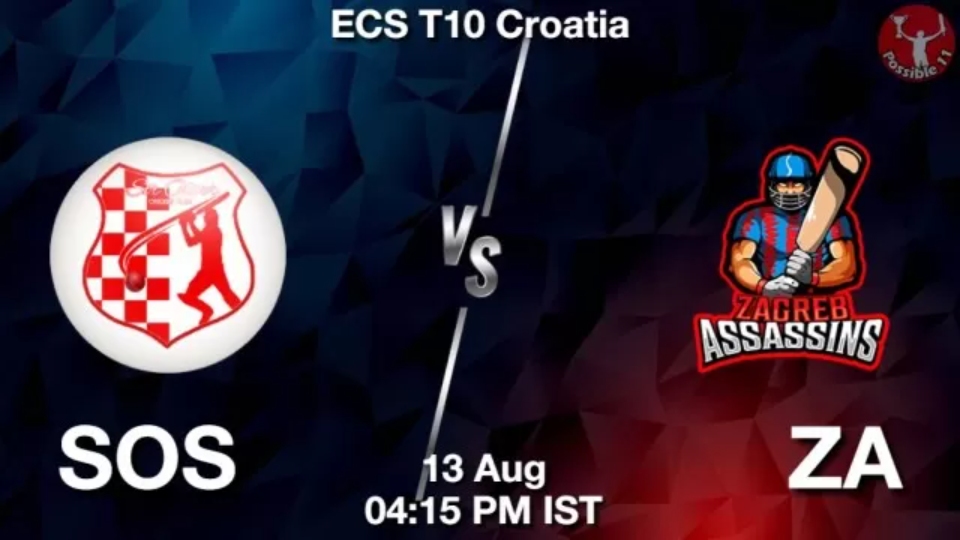 SOS vs ZA ECS T10 2025: Head to Head, Playing 11, Dream11 Team, AI Prediction